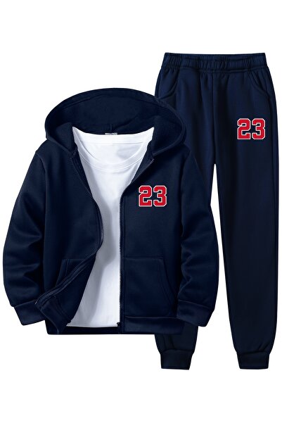 MODAVİBE Αθλητικά και άνετα ρούχα - Παιδική αθλητική φόρμα με φερμουάρ και κο...