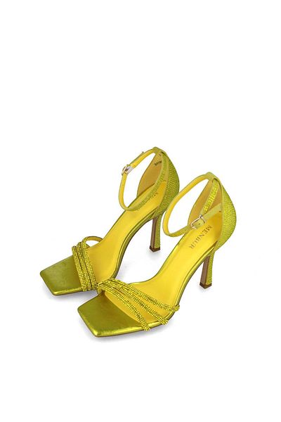 MENBUR WOMEN SHOES YELLOW SANDAL, HIGH HEEL, WITHOUT PLATFORM