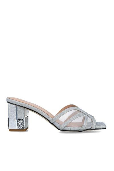 MENBUR WOMEN SHOES SILVER MULE