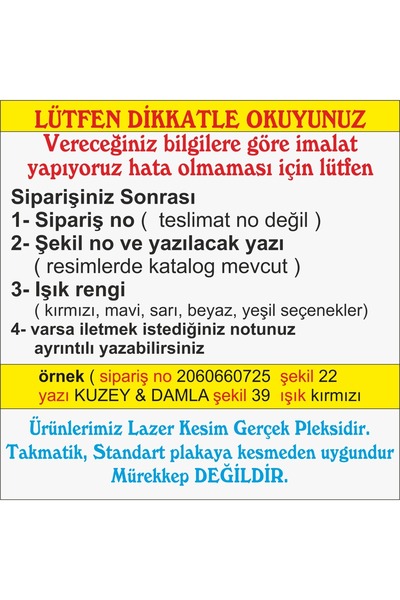 kuzutech Işıklı Plakalık Krom Görünüm Ön Arka Için Gerçek Pleksi Lazer Kesim Yazı Alanı