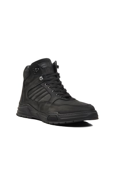 Bulldozer Μαύρα ανδρικά μποτάκια Nubuck