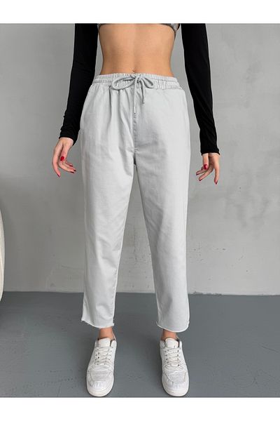 alanora Women's Woven Trousers - Elastic Waist Design