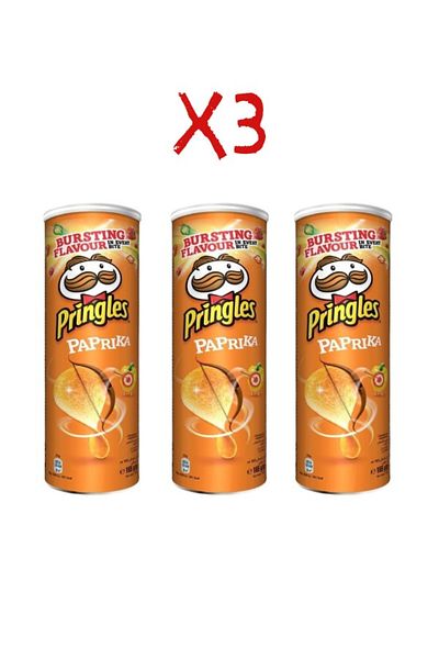 Pringles Paprika 165Gr 3 Pieces