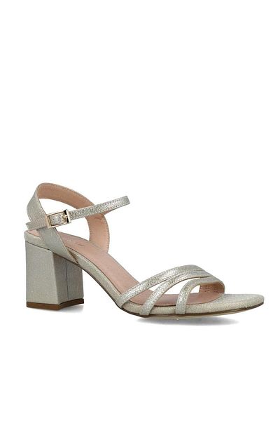 MENBUR WOMEN SHOES GOLD SANDAL, MID HEEL, WITHOUT PLATFORM