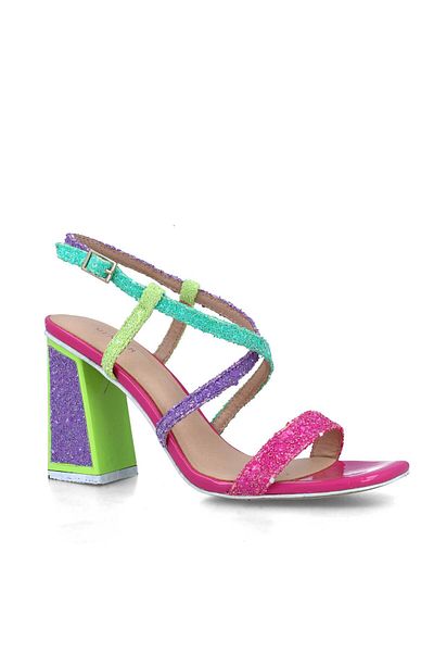 MENBUR WOMEN SHOES FUCHSIA SANDAL, MID HEEL, WITHOUT PLATFORM
