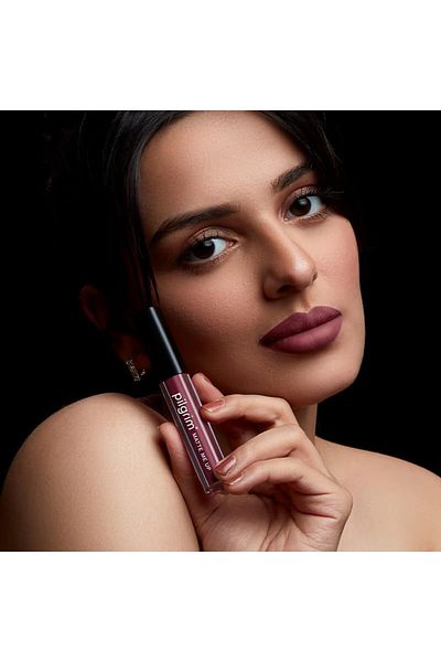 Pilgrim Liquid Matte Lipstick - Berry Tease | Lipstick for Women   3gms