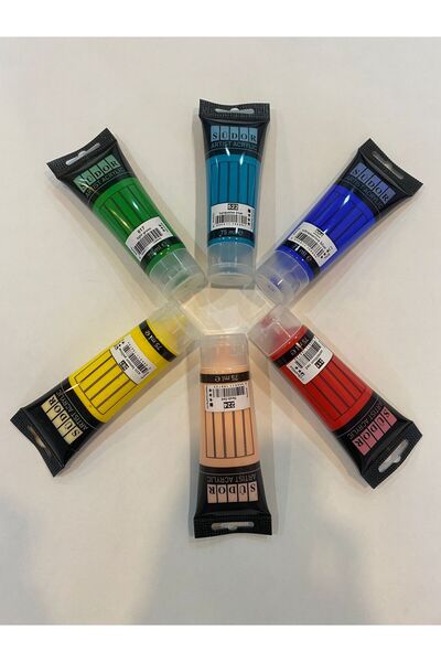 Südor Artıst Acrylıc Tüp Akrilik Boya Seti 6' Lı