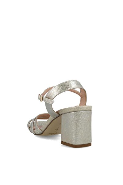 MENBUR WOMEN SHOES GOLD SANDAL, MID HEEL, WITHOUT PLATFORM