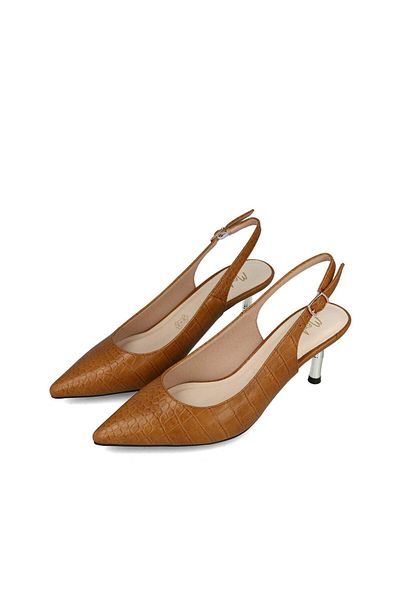 MENBUR WOMEN SHOES TAN POINTED TOE, HIGH HEEL, WITHOUT PLATFORM