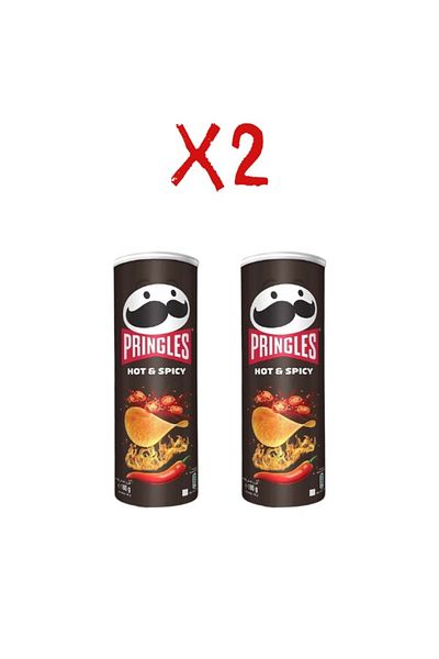 Pringles Hot & Spicy 165 Grams 2 Pieces - Pringles Bitter and Spicy 165 Grams 2 Pieces
