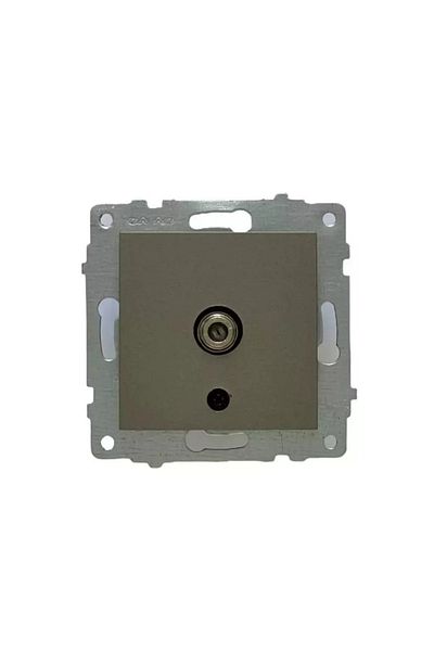 Vip Aydınlatma Ovivo Anthracite Tv Plug Socket/F Connector Frameless 120 Pieces in Box)