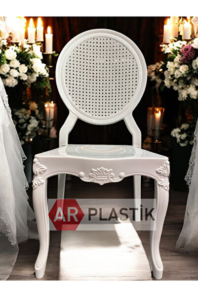 AR PLASTİK Lüks Sandalye 6 ADET, Yemek Odası Sandalyesi, Mutfak Sandalyesi, Düğün Sandalyesi