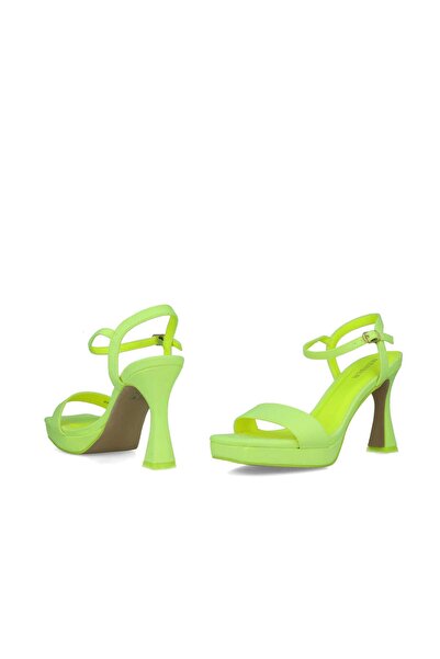 MENBUR WOMEN SHOES FLUORESCENT YELLOW SANDAL, HIGH HEEL, PLATFORM