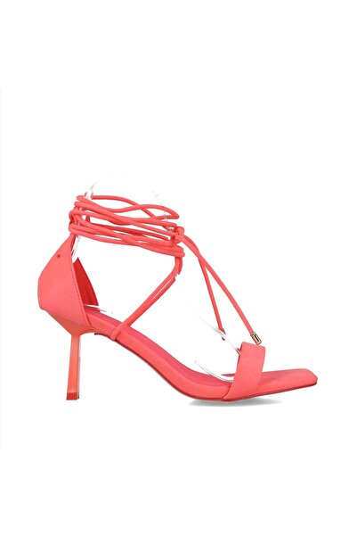 MENBUR حذاء نسائي صندل فوشيا متعدد الألوان بكعب عالي بدون منصة