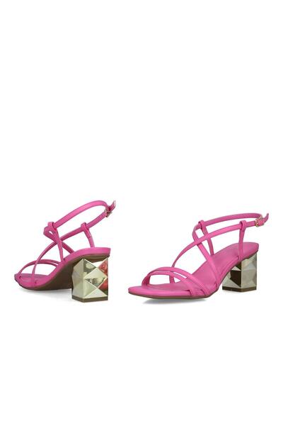 MENBUR WOMEN SHOES PINK SANDAL, MID HEEL, PLATFORM