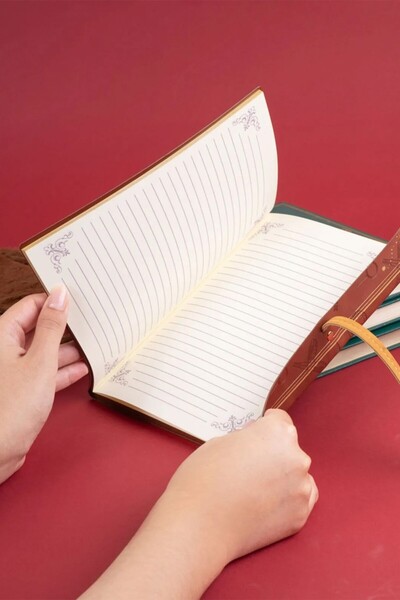 Miniso Harry Potter Lisanslı A5 Ciltli Not Defteri 80Yp Çizgili - Damga