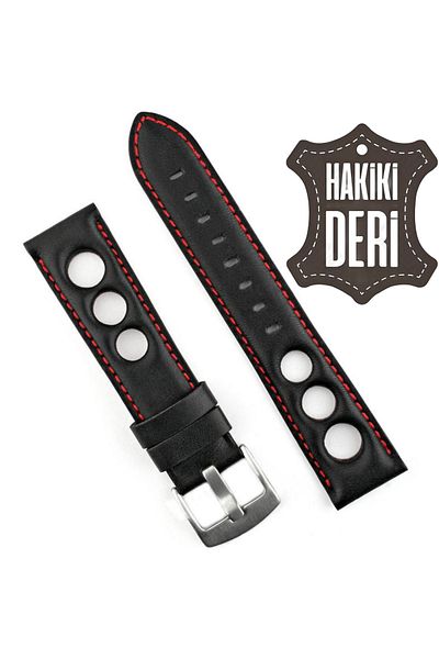 onlinekordon 22mm and 46mm Tissot Omega Model - Genuine Leather Watch Band Strap with Compatible Easy Detachable Pins