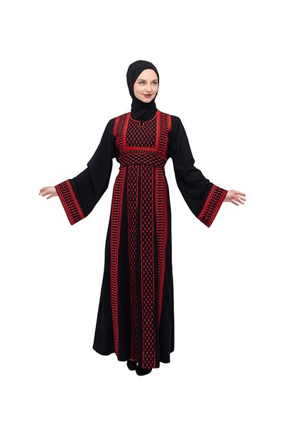 Zaytoon Rochie tradițională palestiniană pentru femei, broderie pe o singură față, C 100042
