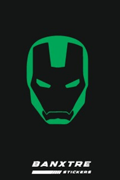 Banxtre Motor-Araba-Kask için İronman Sticker Etiket (15CMx10CM)(1 Adet)