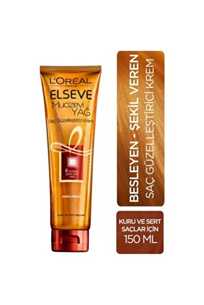 ELSEVE Mucizevi Yağ Saç Güzelleştirici Krem Kuru Ve Sert Saçlar 150 Ml