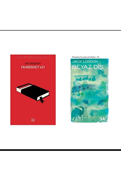 İthaki Yayınları Fahrenheit 451 - Ray Bradbury - Beyaz Diş - Jack London