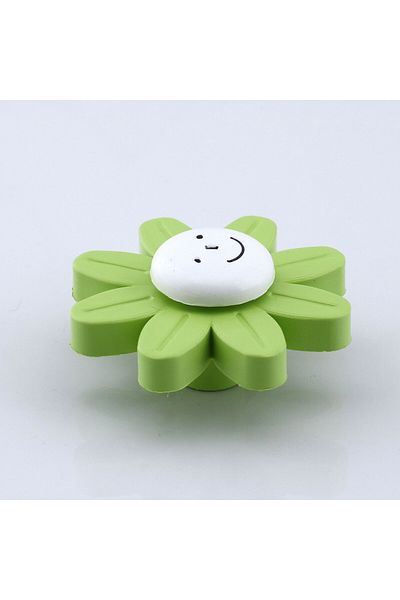 Badem10 Plastic Daisy Green Color Camera Copii Fata Baiet Dulap Mobilier Sertar Bucatarie 1 Buc Mâner Mâner
