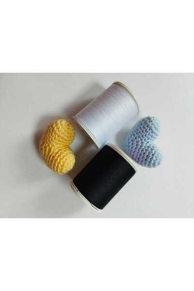 Drima Επαγγελματικό νήμα κομμωτηρίου για μουστάκι φρυδιών Extra Strong 900m x 2 τμχ Ασπρόμαυρο