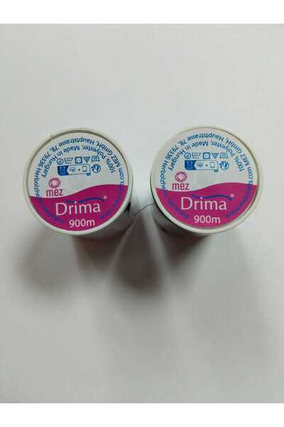 Drima Επαγγελματικό νήμα κομμωτηρίου για μουστάκι φρυδιών Extra Strong 900m x 2 τμχ Ασπρόμαυρο