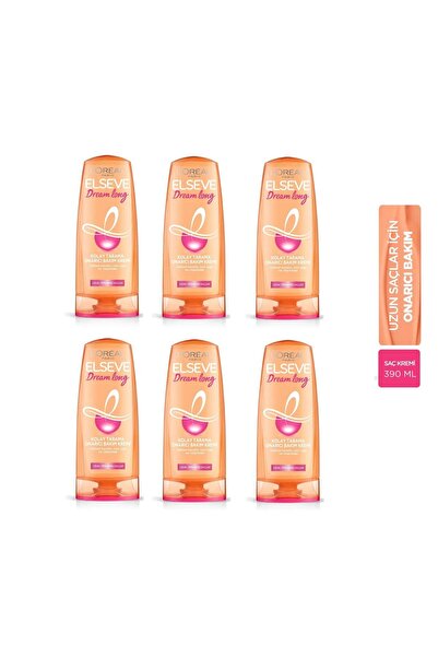 ELSEVE Loreal Saç Bakım Kremi Dream Long Kolay Tarama Onarıcı Bakım 390 Ml X ...