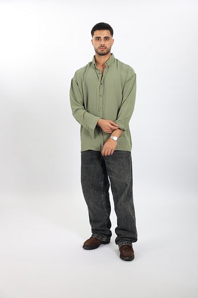MCZ GİYİM Ανδρικό πουκάμισο Aerobin Fabric Oversize