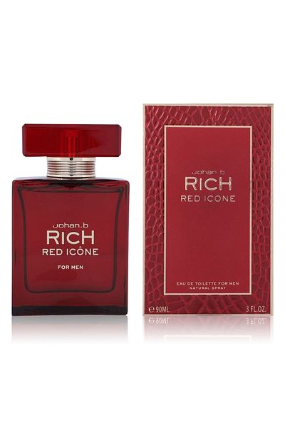 BRONZENET Johan B. Rich Red Icon for Men, Eau de Toilette - 90 ml