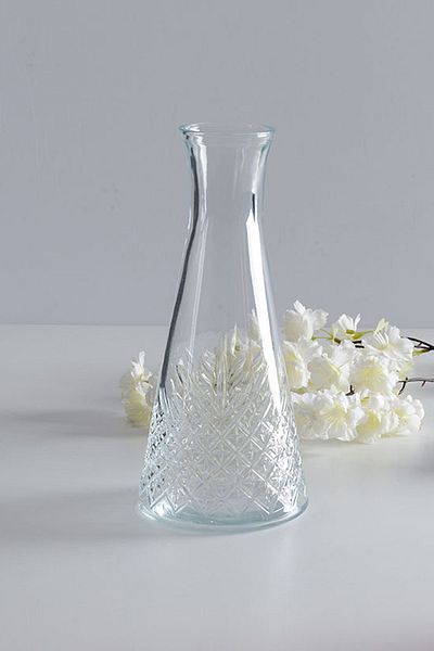 Paşabahçe 26 cm Bamboo Dry Flower - Glass Cylinder Vase Teml