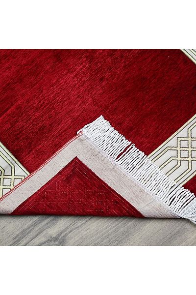 İkranur Seccade Payidar Bordo 65X115 cm - 320 Gr