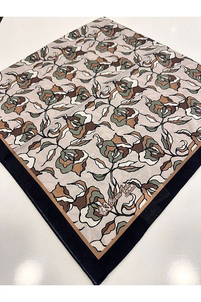 KB Bursa İpek Κασκόλ με αποκλειστικό σχέδιο Summer Breeze 100x100 cm