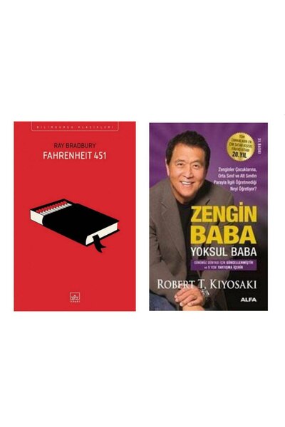İthaki Yayınları Fahrenheit 451 - Ray Bradbury - Zengin Baba Yoksul Baba - Ro...