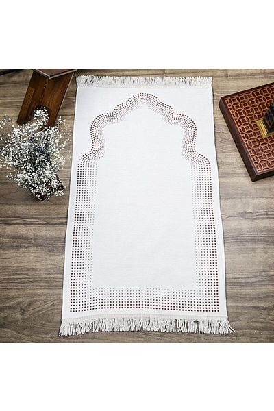 İkranur Prayer Rug Zümra Cream 65x115 Cm - 430 gr