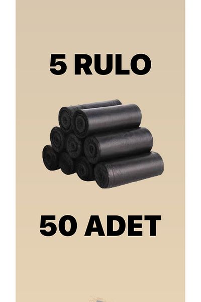FOREVERSTORS Garbage Bag 65 X 80 Medium Size 5 Rolls 50 Pieces Garbage Bags