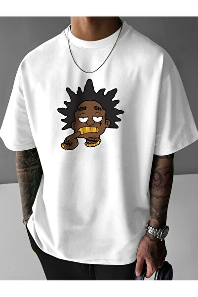 Lider Leather Tricou imprimat din bumbac-poliester