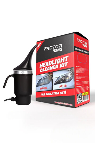 Factor360 Far Temizleme Seti, Buharlı Araba Far Temizleme, Sarılaşmış Farlar ...