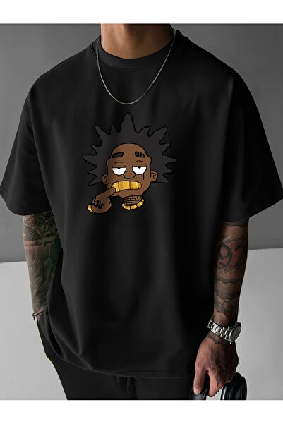 Lider Leather Tricou imprimat din bumbac-poliester