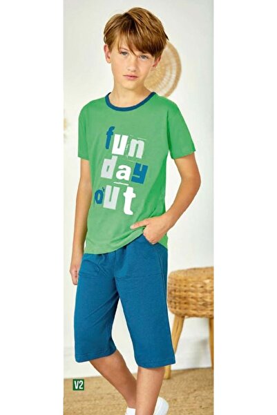 Elsima Elsima Green Boy's Pajama Set