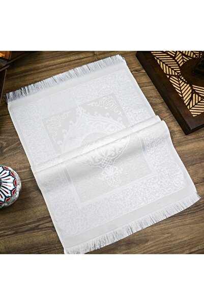 İkranur Silk Nur Taffeta Prayer Rug - Gift Cream Color, 68X110 Cm, 200 Gr
