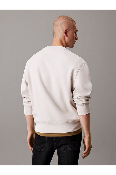 Calvin Klein Men's Ck Relaxed Monogram Sweatshirt - Gray