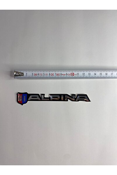 OTOMOR AKSESUAR ملصق جبال الألب - ختم حروف، ملصق ألومنيوم مقاس 13x2