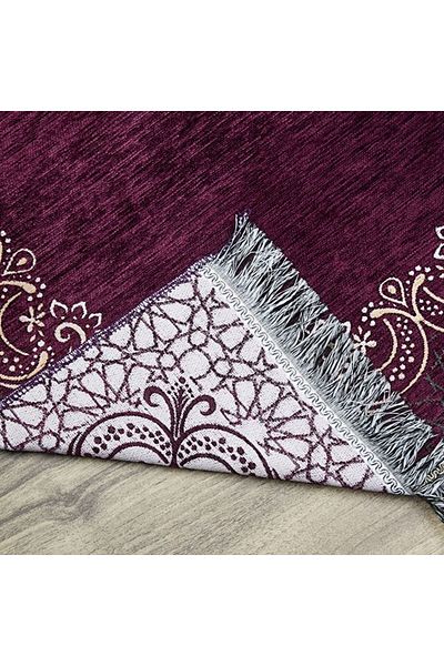 İkranur Seccade Munis Purple 65X115 cm - 320 Gr