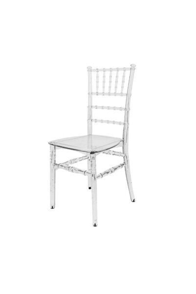 Mandella Karmen Şeffaf Kırılmaya Dayanıklı Sandalye Model 1 (1 ADET)