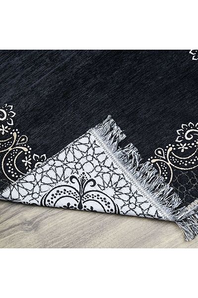 İkranur Seccade Munis Black 65X115 cm - 320 Gr
