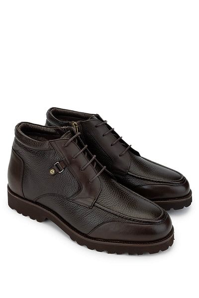 Tamer Tanca Men's Genuine Leather Brown Casual Boots
