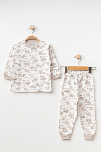 My Hanne Çiftlik Desenli Uzun Kol Pijama Takımı 74160