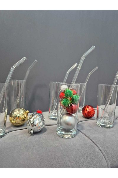 Lider MAGNESİA Magnesi̇A Glass Ecli̇Mli̇ Pi̇Pet Transparent 6Pcs 20cm